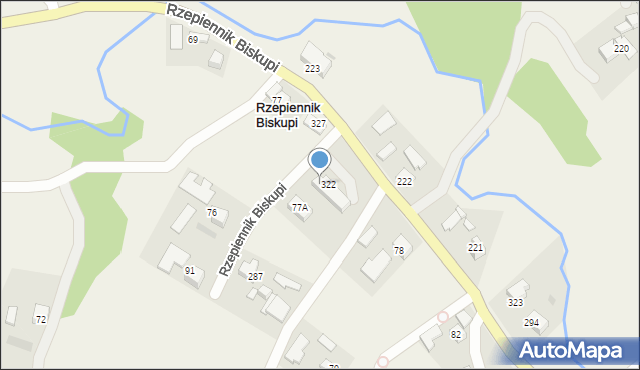 Rzepiennik Biskupi, Rzepiennik Biskupi, 293, mapa Rzepiennik Biskupi