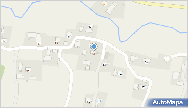 Rzepiennik Biskupi, Rzepiennik Biskupi, 61, mapa Rzepiennik Biskupi