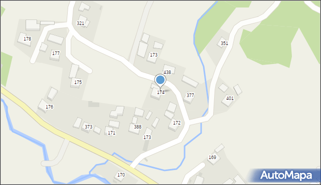 Rzepiennik Strzyżewski, Rzepiennik Strzyżewski, 174, mapa Rzepiennik Strzyżewski