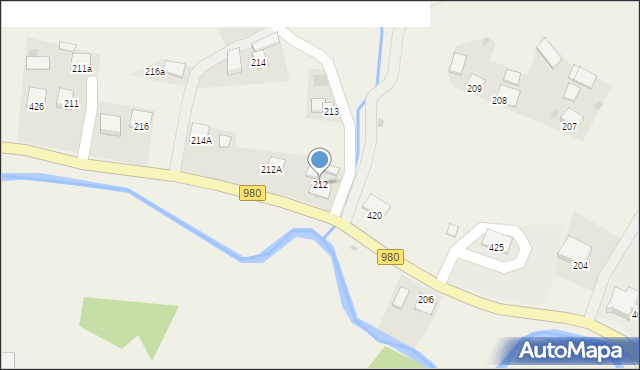 Rzepiennik Strzyżewski, Rzepiennik Strzyżewski, 212, mapa Rzepiennik Strzyżewski