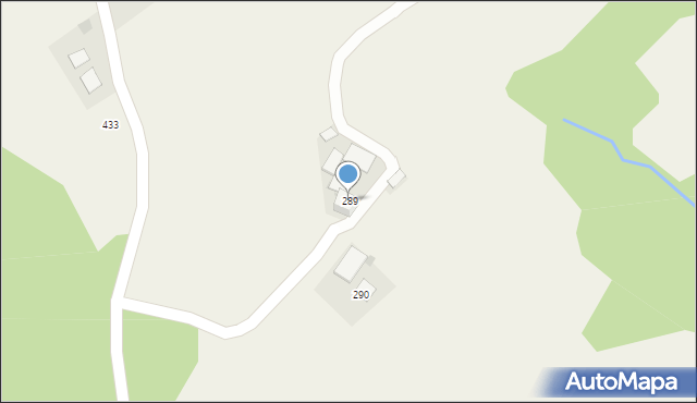 Rzepiennik Strzyżewski, Rzepiennik Strzyżewski, 289, mapa Rzepiennik Strzyżewski