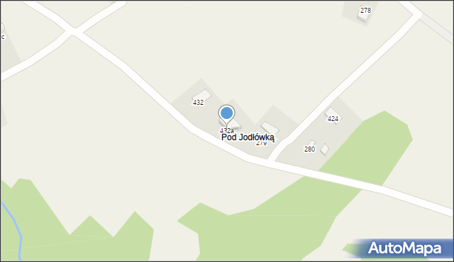 Rzepiennik Strzyżewski, Rzepiennik Strzyżewski, 432a, mapa Rzepiennik Strzyżewski