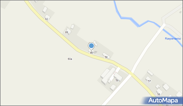 Rzepiennik Strzyżewski, Rzepiennik Strzyżewski, 60, mapa Rzepiennik Strzyżewski