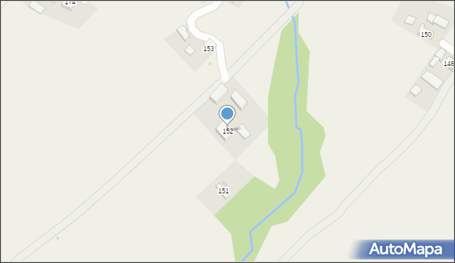 Rzepiennik Suchy, Rzepiennik Suchy, 152, mapa Rzepiennik Suchy