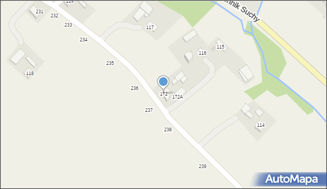 Rzepiennik Suchy, Rzepiennik Suchy, 172, mapa Rzepiennik Suchy