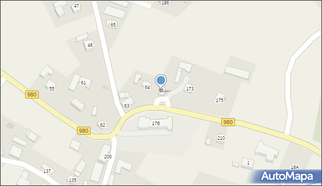 Rzepiennik Suchy, Rzepiennik Suchy, 175, mapa Rzepiennik Suchy