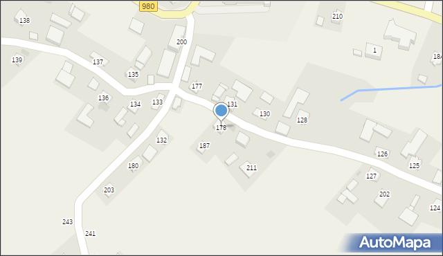 Rzepiennik Suchy, Rzepiennik Suchy, 178, mapa Rzepiennik Suchy