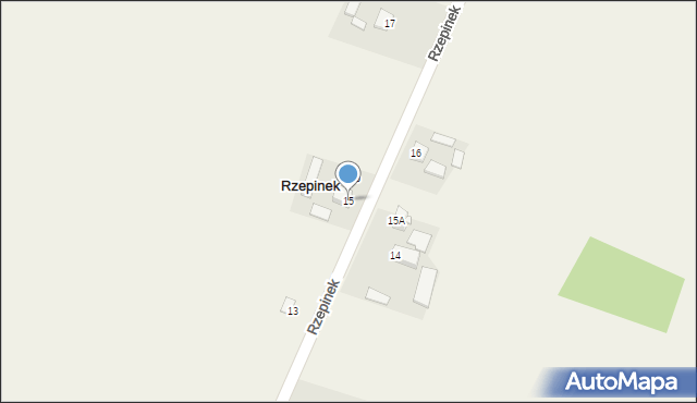 Rzepinek, Rzepinek, 15, mapa Rzepinek