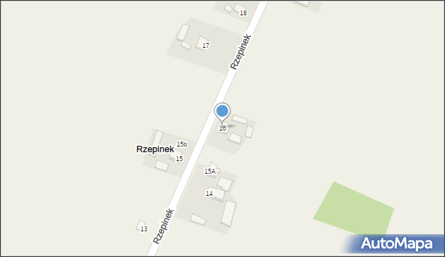 Rzepinek, Rzepinek, 16, mapa Rzepinek