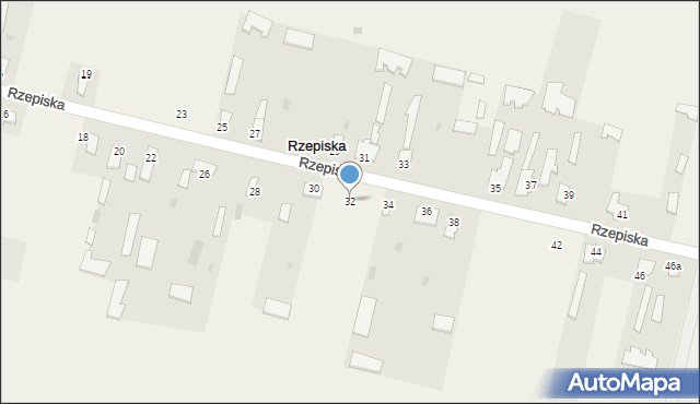 Rzepiska, Rzepiska, 32, mapa Rzepiska