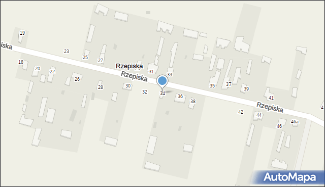 Rzepiska, Rzepiska, 34, mapa Rzepiska