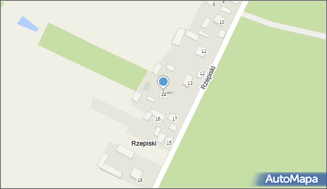 Rzepiski, Rzepiski, 14, mapa Rzepiski