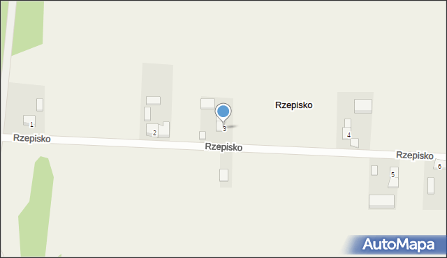 Rzepisko, Rzepisko, 3, mapa Rzepisko