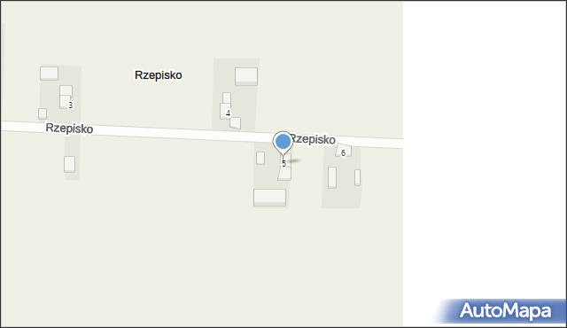 Rzepisko, Rzepisko, 5, mapa Rzepisko