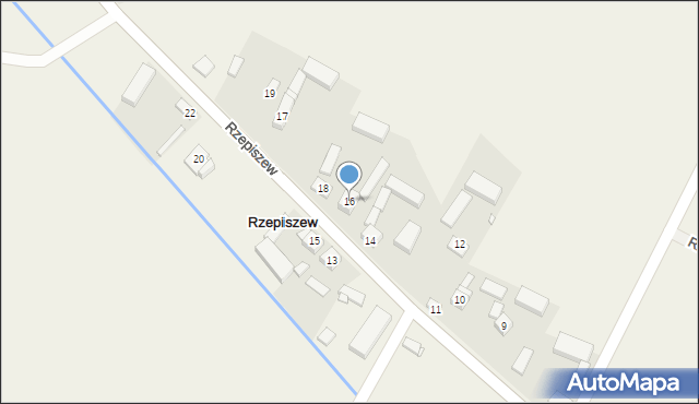 Rzepiszew, Rzepiszew, 16, mapa Rzepiszew