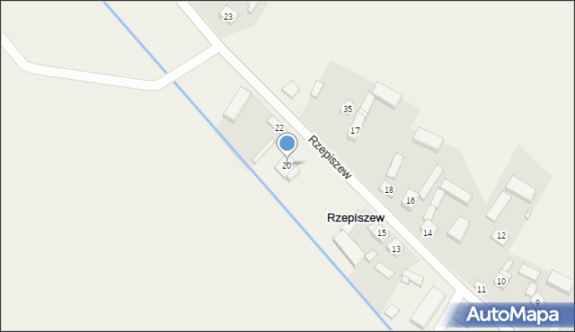 Rzepiszew, Rzepiszew, 20, mapa Rzepiszew