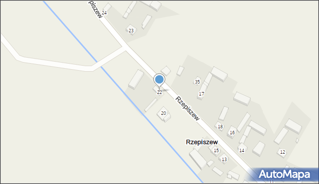 Rzepiszew, Rzepiszew, 22, mapa Rzepiszew