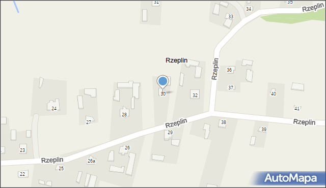 Rzeplin, Rzeplin, 30, mapa Rzeplin