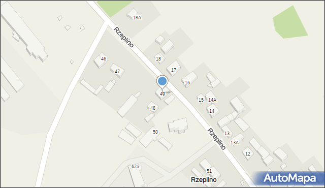 Rzeplino, Rzeplino, 49, mapa Rzeplino