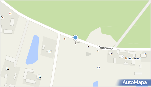 Rzepniewo, Rzepniewo, 8, mapa Rzepniewo