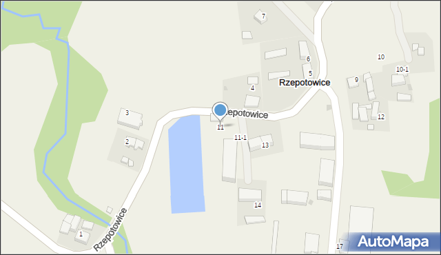 Rzepotowice, Rzepotowice, 11, mapa Rzepotowice