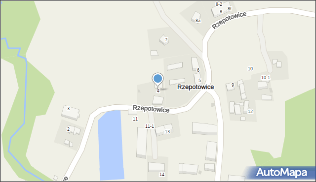 Rzepotowice, Rzepotowice, 4, mapa Rzepotowice