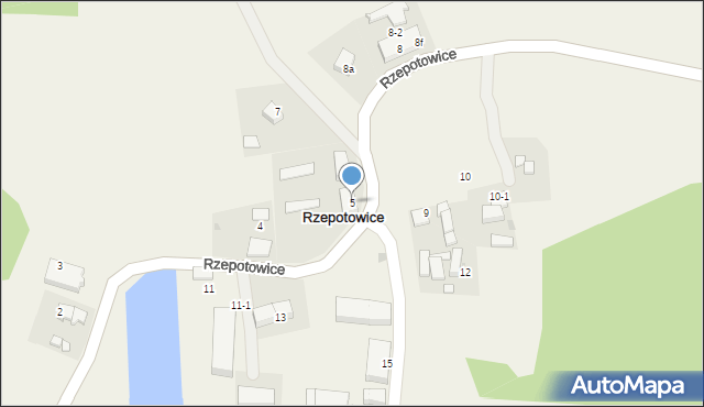 Rzepotowice, Rzepotowice, 5, mapa Rzepotowice