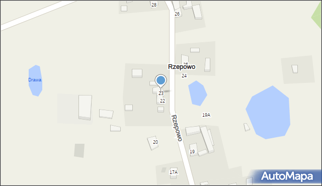 Rzepowo, Rzepowo, 23, mapa Rzepowo