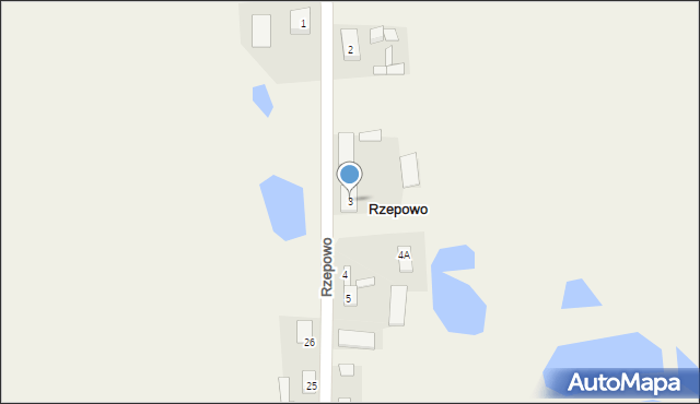 Rzepowo, Rzepowo, 3, mapa Rzepowo