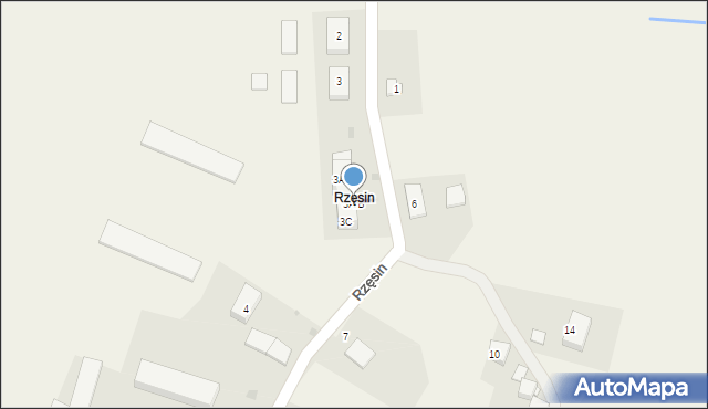 Rzęsin, Rzęsin, 3A/B, mapa Rzęsin