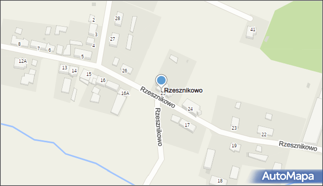 Rzesznikowo, Rzesznikowo, 25/2, mapa Rzesznikowo