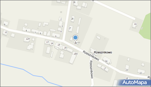 Rzesznikowo, Rzesznikowo, 26, mapa Rzesznikowo