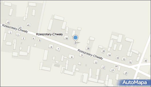 Rzeszotary-Chwały, Rzeszotary-Chwały, 37, mapa Rzeszotary-Chwały