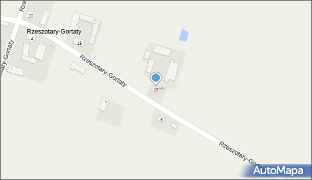 Rzeszotary-Gortaty, Rzeszotary-Gortaty, 18, mapa Rzeszotary-Gortaty