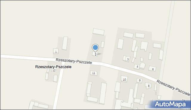 Rzeszotary-Pszczele, Rzeszotary-Pszczele, 2, mapa Rzeszotary-Pszczele