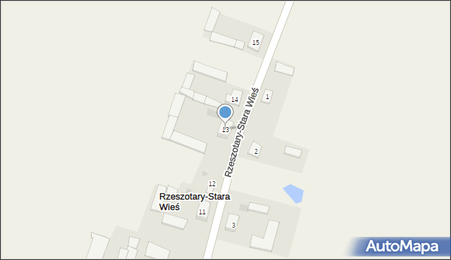 Rzeszotary-Stara Wieś, Rzeszotary-Stara Wieś, 13, mapa Rzeszotary-Stara Wieś