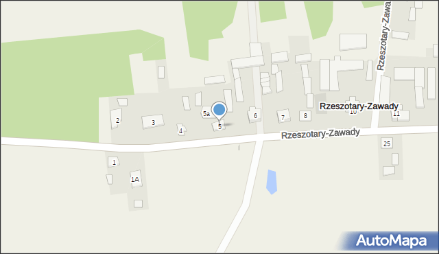 Rzeszotary-Zawady, Rzeszotary-Zawady, 5, mapa Rzeszotary-Zawady