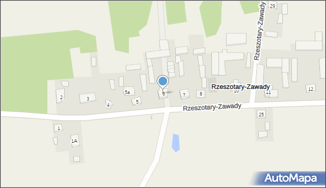 Rzeszotary-Zawady, Rzeszotary-Zawady, 6, mapa Rzeszotary-Zawady