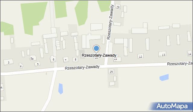 Rzeszotary-Zawady, Rzeszotary-Zawady, 9, mapa Rzeszotary-Zawady