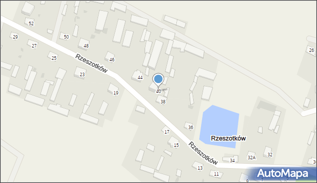 Rzeszotków, Rzeszotków, 40, mapa Rzeszotków