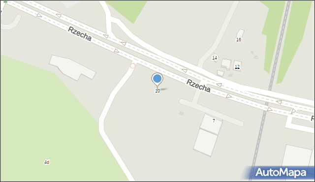 Rzeszów, Rzecha, 10, mapa Rzeszów