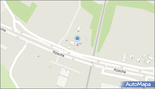 Rzeszów, Rzecha, 12, mapa Rzeszów