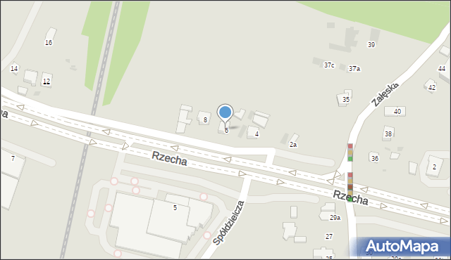 Rzeszów, Rzecha, 6, mapa Rzeszów