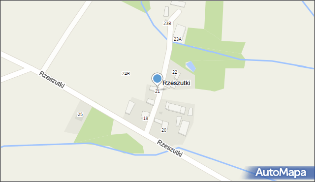 Rzeszutki, Rzeszutki, 21, mapa Rzeszutki