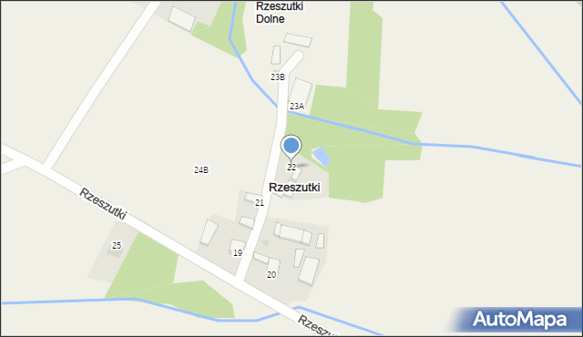 Rzeszutki, Rzeszutki, 22, mapa Rzeszutki