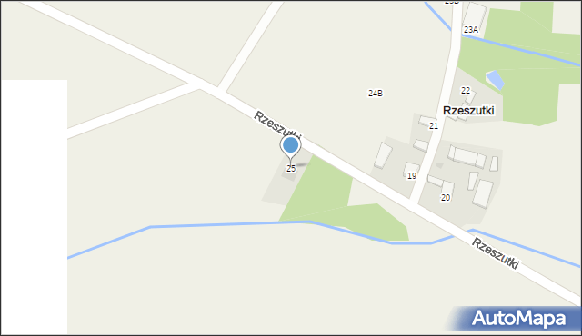 Rzeszutki, Rzeszutki, 25, mapa Rzeszutki