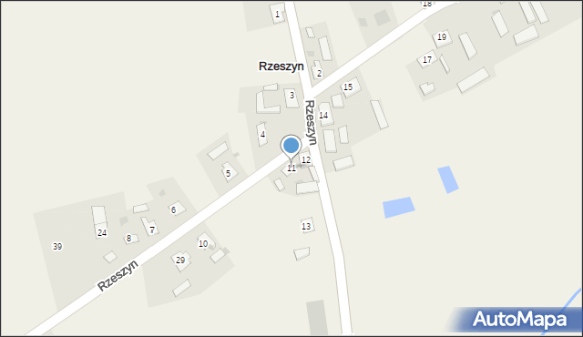 Rzeszyn, Rzeszyn, 11, mapa Rzeszyn