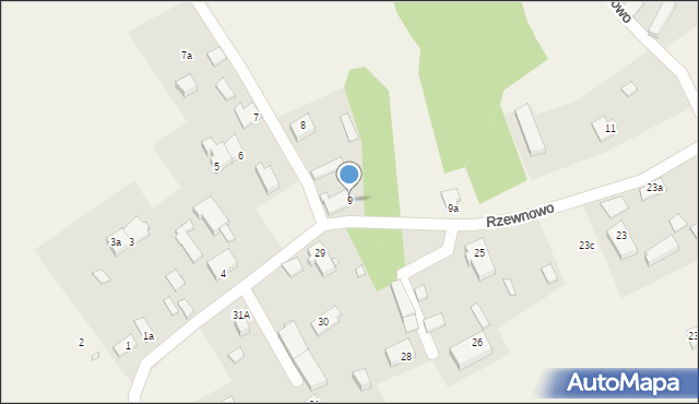 Rzewnowo, Rzewnowo, 9, mapa Rzewnowo
