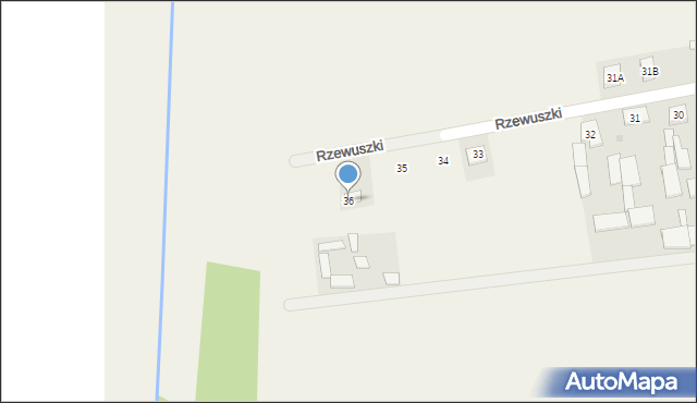 Rzewuszki, Rzewuszki, 36, mapa Rzewuszki