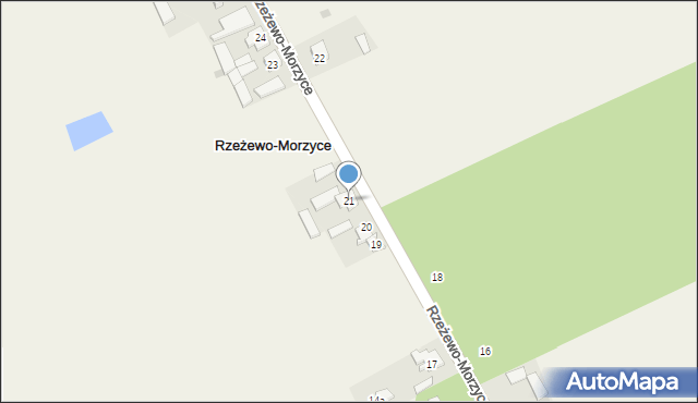 Rzeżewo-Morzyce, Rzeżewo-Morzyce, 21, mapa Rzeżewo-Morzyce